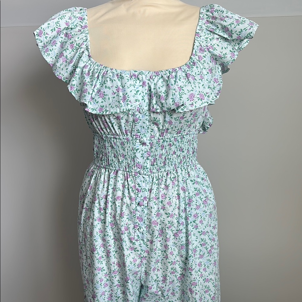 Floral Ruffle Jumpsuit